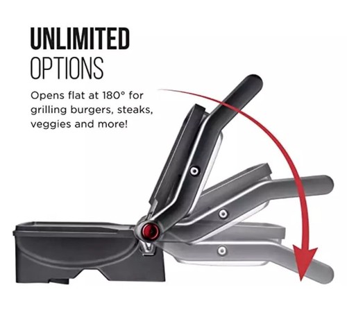 CHEFMAN - Electric Panini Press Grill Gourmet Sandwich Maker Indoor Non-Stick - Picture 3 of 6