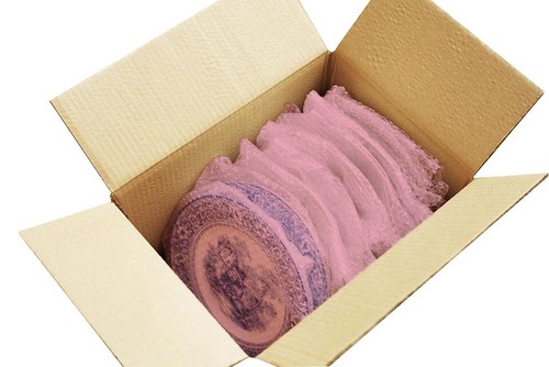 Rollo envolvente amortiguador de burbujas de 12 pulgadas x 15 pies (rosa antiestático) - Imagen 6 de 6
