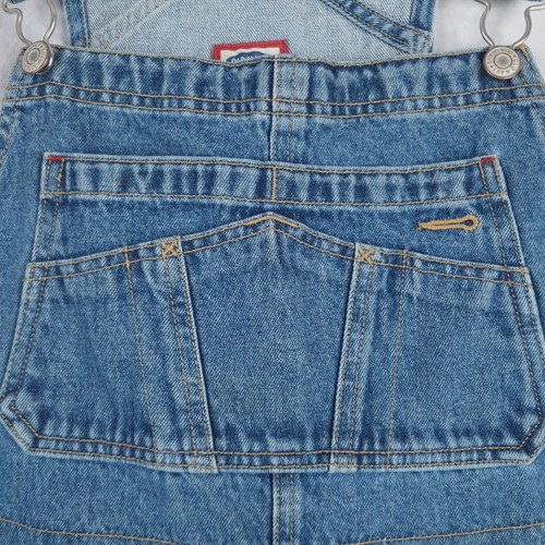 Vintage Old Navy Bib Overalls Girls 16 Blue Relaxed Baggy Relaxed Carpenter Y2K - Picture 3 of 24