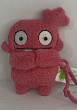 Hasbro Ugly Dolls Lucky Bat To Go Stuffed Plush Toy Pink Backpack Clip