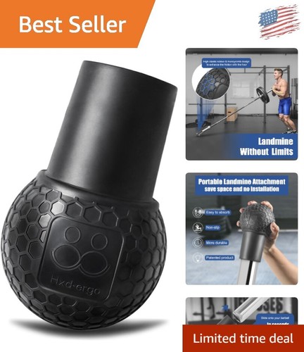 Durable T Bar Row Attachment for 2-Inch Olympic Bars - Honeycomb Grip Design