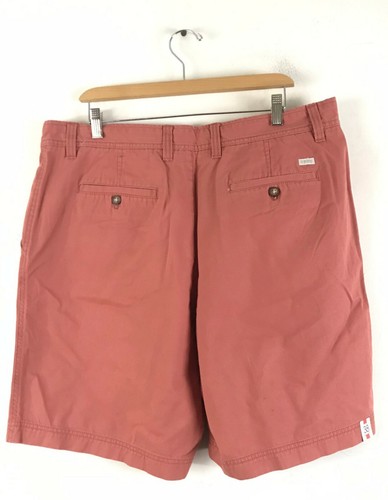 Pantaloncini estivi uomo IZOD taglia 38 vita salmone chino cotone nuovi con etichette - Foto 5 di 5