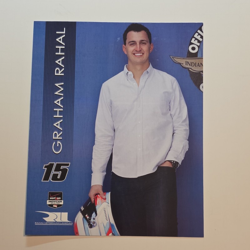 Graham Rahal #15 IndyCar Rahal Letterman Lanigan Hero Card