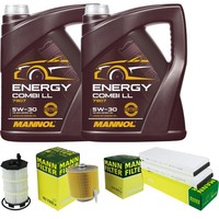 Inspektionspaket 10L Mannol Energy 5W-30 FüR Audi A6 Allroad 4.2 FSI Quattro
