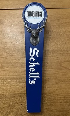 AUGUST SCHELLS OKTOBERFEST 18 POINT DEER BUCK STAG beer tap handle. MINNESOTA