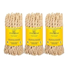 Lamatar1 Himalayan Cedar Rope Incense Set Of 3 Burning Gently With Natural Wick
