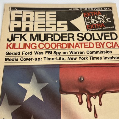 Vintage L.A.  ''Free Press'' Magazine/Newspaper ''JFK Murder Solved'' Edition 1978