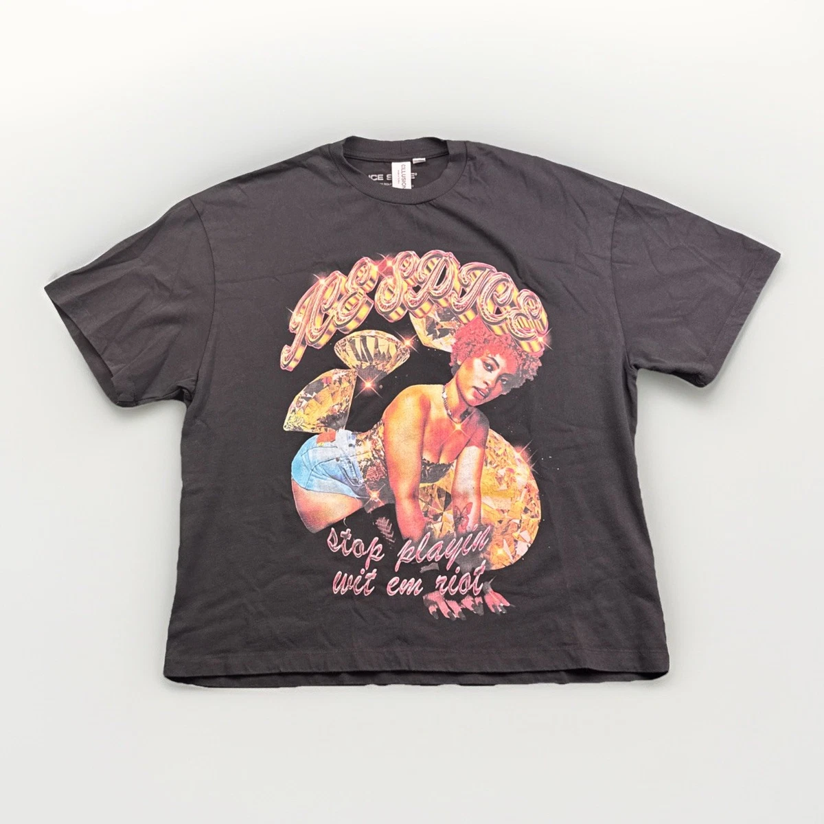T-shirt Homme Collusion Beige Avec Imprimé Graphique - Taille M, 100% Coton