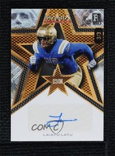 2024 Wild Card Mania American Football Star 3/3 Laiatu Latu Rookie Auto RC 18d9. rookie card picture