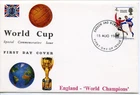 1966 ENGLAND WINNERS GREAT BRITAIN QE2 OFFICIAL ILLUS. FDC WEMBLEY PMK VGC