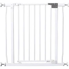 DREAMBABY LIBERTY AUTO CLOSE SECURITY GATE W/ STAY OPEN FEATURE - WHITE/GRAY