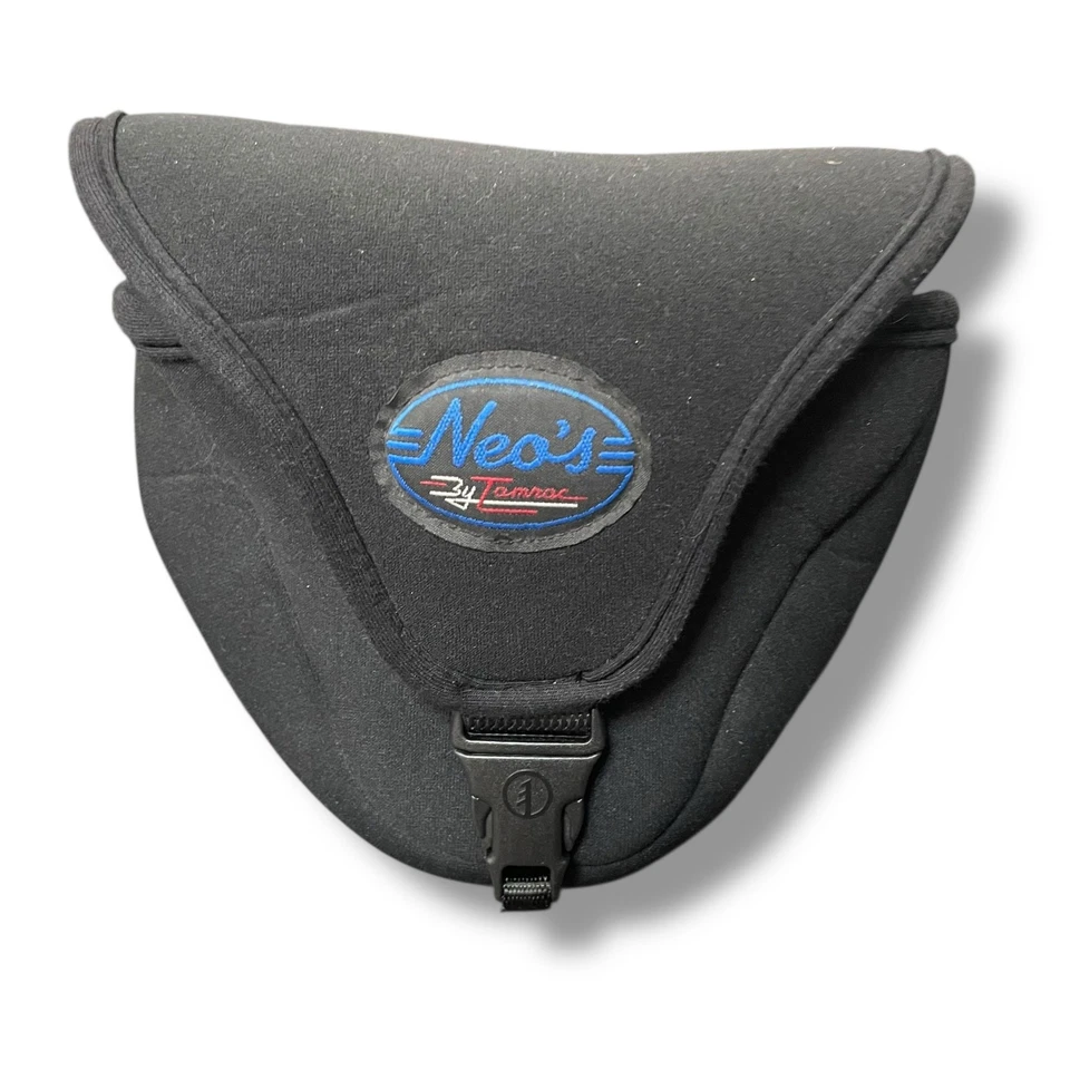 Estuche para cámara vintage bolso Neos por Tamrac funda de día de neopreno DSLR hecho en EE. UU. negro Foto 3 de 4