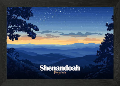 Shenandoah Valley, Virginia Landsca gerahmtes Wandbild Poster Leinwanddruck Bild