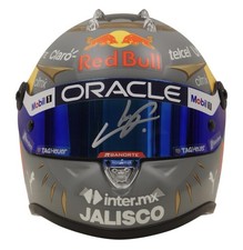 Sergio Perez Signed 2022 Red Bull F1 Brazil GP 1/2 Scale Helmet in Case BAS COA