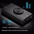 External USB Sound Card For Microphone Earphone With 3 Port Output Sound Adjust