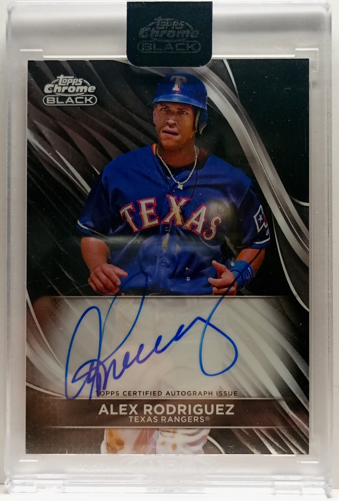 2024 Topps Chrome Black Alex Rodriguez Auto Texas Rangers Topps Certified