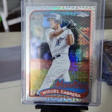 topps chrome 1989 silver pack mojo Miguel Cabrera Miami Marlins 2024 #2T89C-68