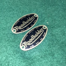 Norton Roadholder Fork Badges x2 NEW 