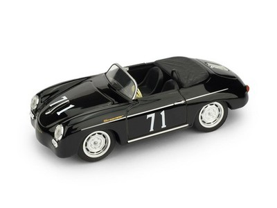 1:43 Brumm Porsche 356 Speedster #71 Riverside 1959 Mcqueen Black R117C Mo