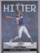 2025 Leaf Baseball Nation  Pure Hitter Charlie Condon 2/7