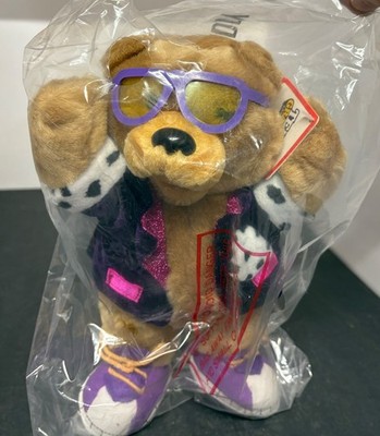10'' Nabisco Teddy Grahams plush stuffed ''teddy bear'' doll as rock star promo NIB