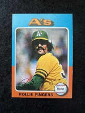 1975 Topps Mini Baseball Rollie Fingers Hall of Fame #21 Oakland A's