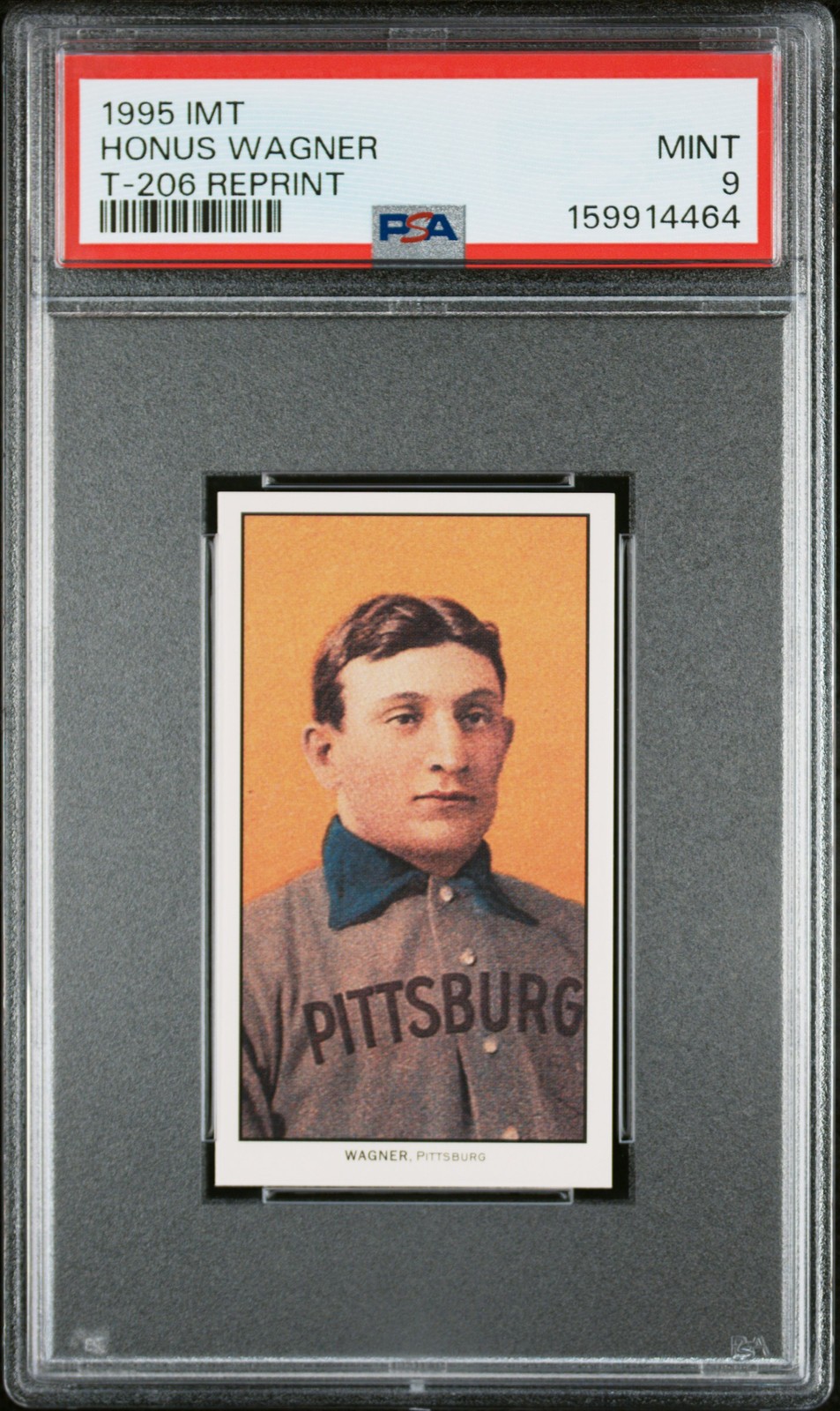 1995 IMT T-206 REPRINT HONUS WAGNER PSA 9