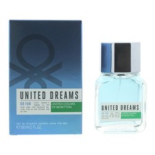 Benetton United Dreams Go Far Eau de Toilette 60ml Spray For Him - Damaged Box
