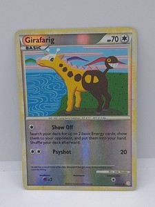 2010 Pokemon TCG - Heartgold Soulsilver - Girafarig Reverse Holo 64/123 - LP