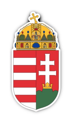 Wappen - Ungarn - HU - für Auto, Laptop und mehr