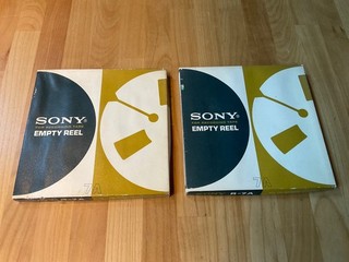 Sony R 7A plastic spool 7 inch reel to reel tapes used