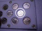 1942-1945 WWII JEFFERSON WARTIME 35% SILVER NICKEL COIN SET IN AU/BU CONDITION.! — photo 10