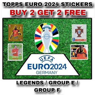 TOPPS EURO 2024 DEUTSCHLAND STICKER SAMMLUNG | GRUPPE E | GRUPPE F | LEGENDEN