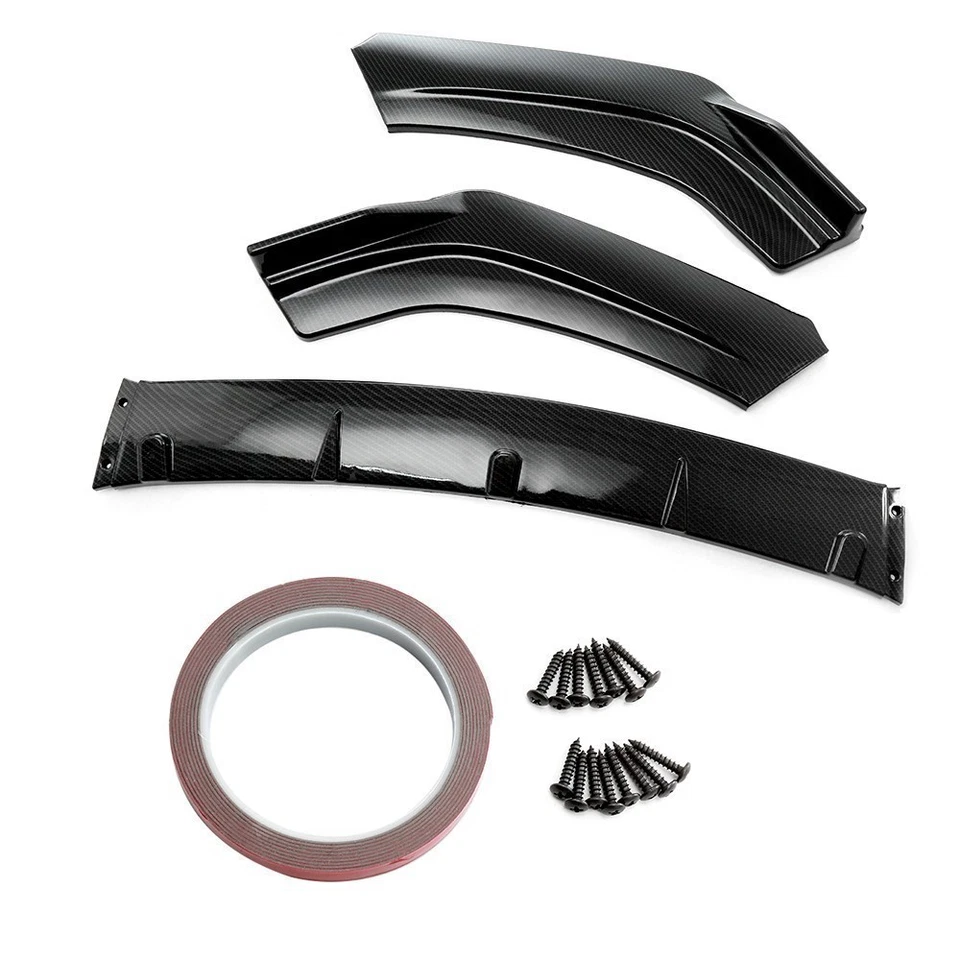 Kit de carrocería de fibra de carbono divisor de alerón para Audi A3 A4 A5 B9 fibra de carbono Foto 4 de 4