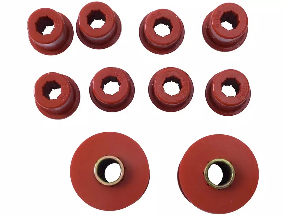 Rugged Suspension Leaf Spring Bushing Kit Rear Black Fits 76-86 Jeep Wrangler CJ — 第 3/4 张图片