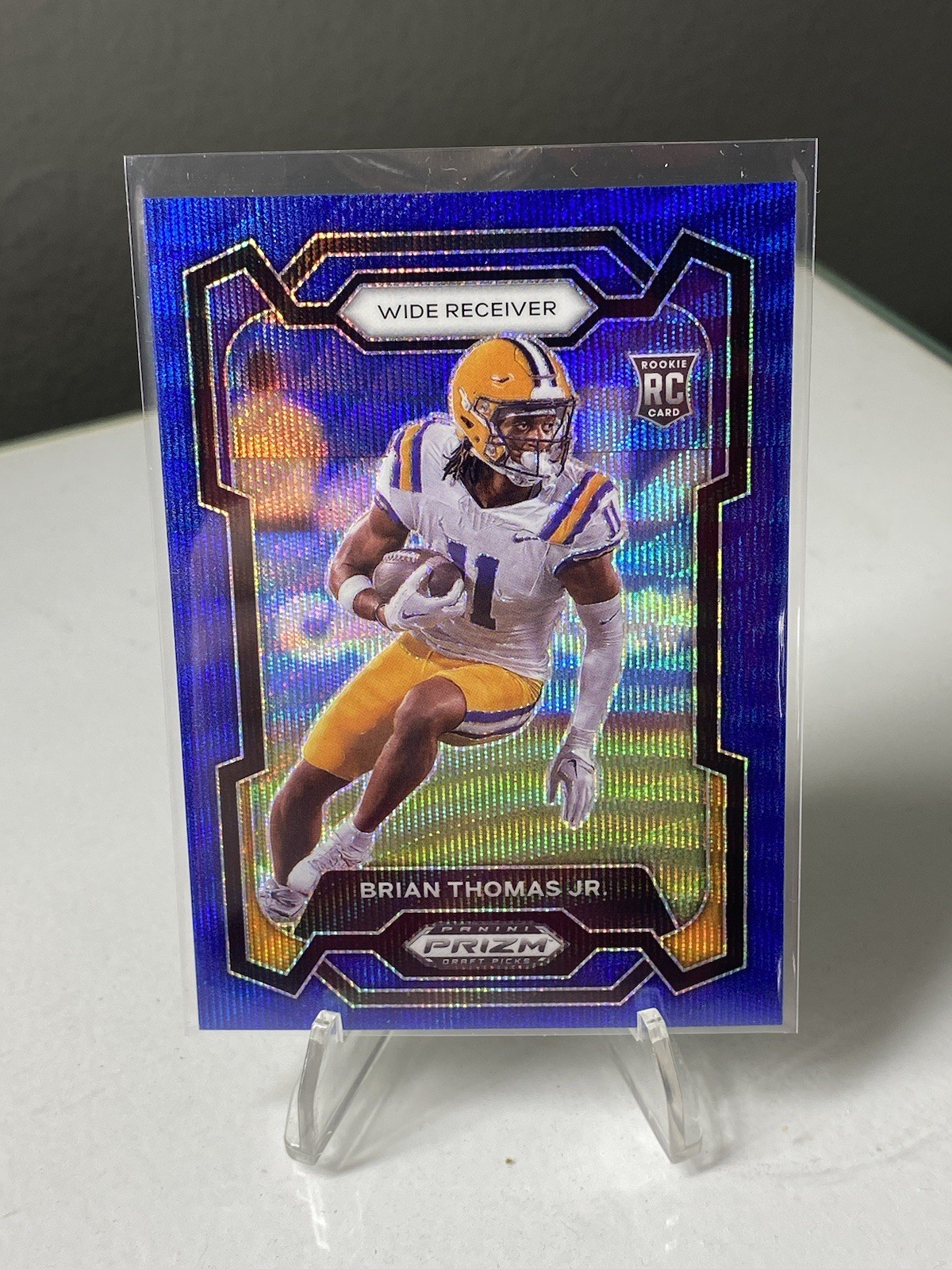 2024 Panini Prizm Draft Picks Blue Wave /249 Brian Thomas Jr #118 Rookie RC