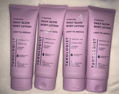 Tanologist Hydrating Daily Glow Body Lotion Light to Medium 8.45 oz Lot Of 4 New