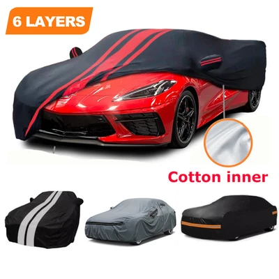 6 Layer 100% Waterproof Car Cover Custom for Chevy Corvette C4 C5 C6 C7 C8 - Image 1 of 4