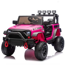 24V Kids Ride on Car Electric Jeep Truck Toy Power Wheels with Remote LED MP3