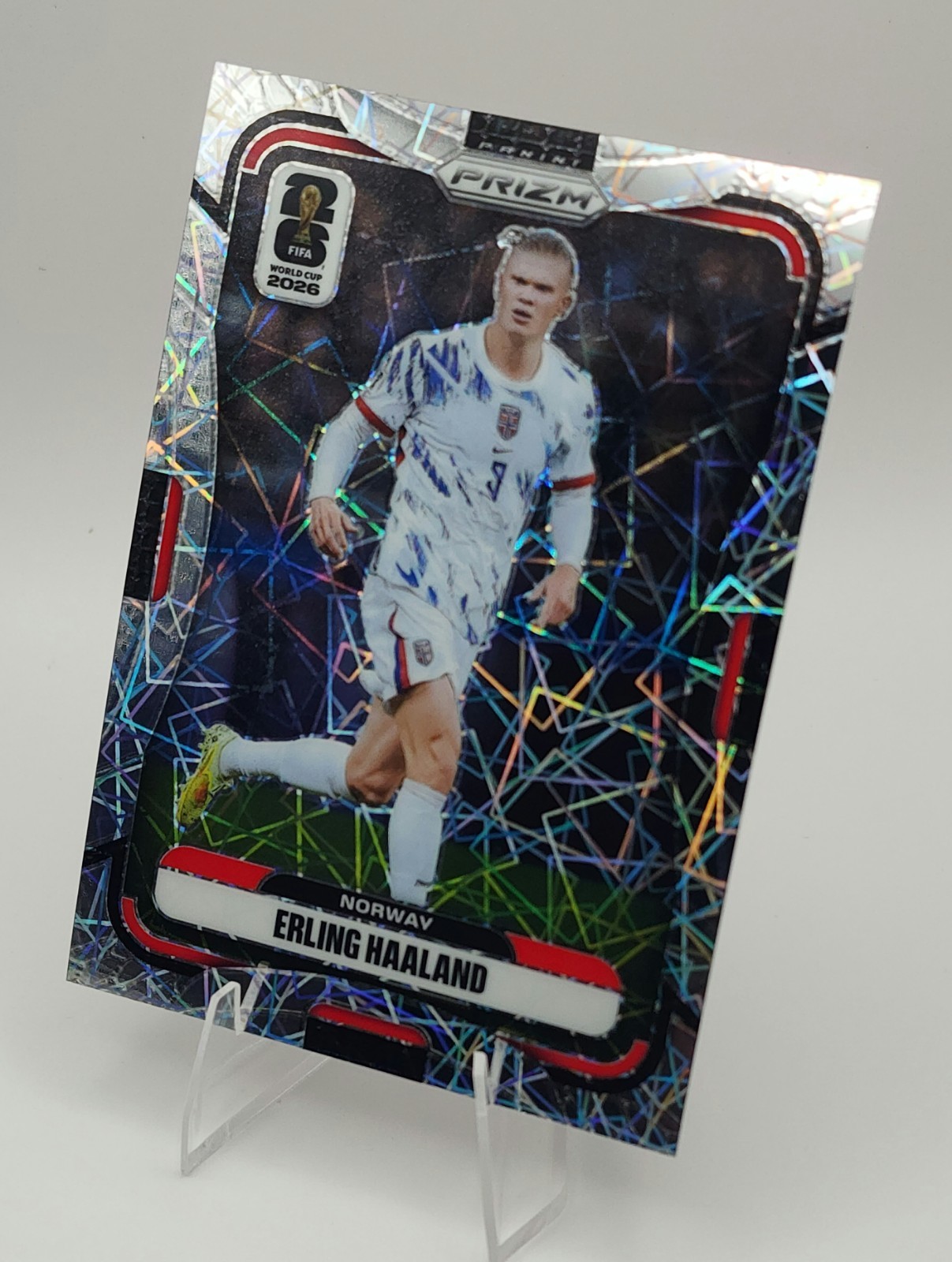 2026 Panini Prizm FIFA World Cup Erling Haaland #333 Laser Prizm Norway view 6