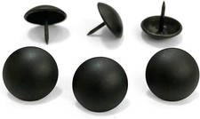 100PCS D19mm/0.75" Matt Black Upholstery Tacks Decorative Tacks for Sofa Couc...