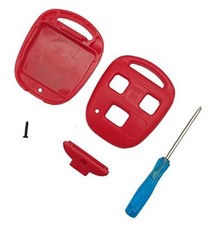 Upgraded Replacement Key Fob Keyless Entry Remote Shell Case fit for Lexus Red