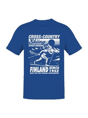 Finland Cross-Country Skiing Speed Men's T-shirt