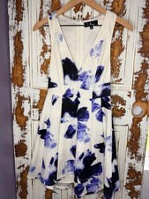 Lulus Floral Print Sleeveless V-Neck Dress Size XS