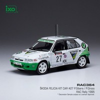 ŠKoda Felicia Kit Car Nr.27 P.Sibera/P.Gross Rac Rallye 1995 - Ixo 1:43