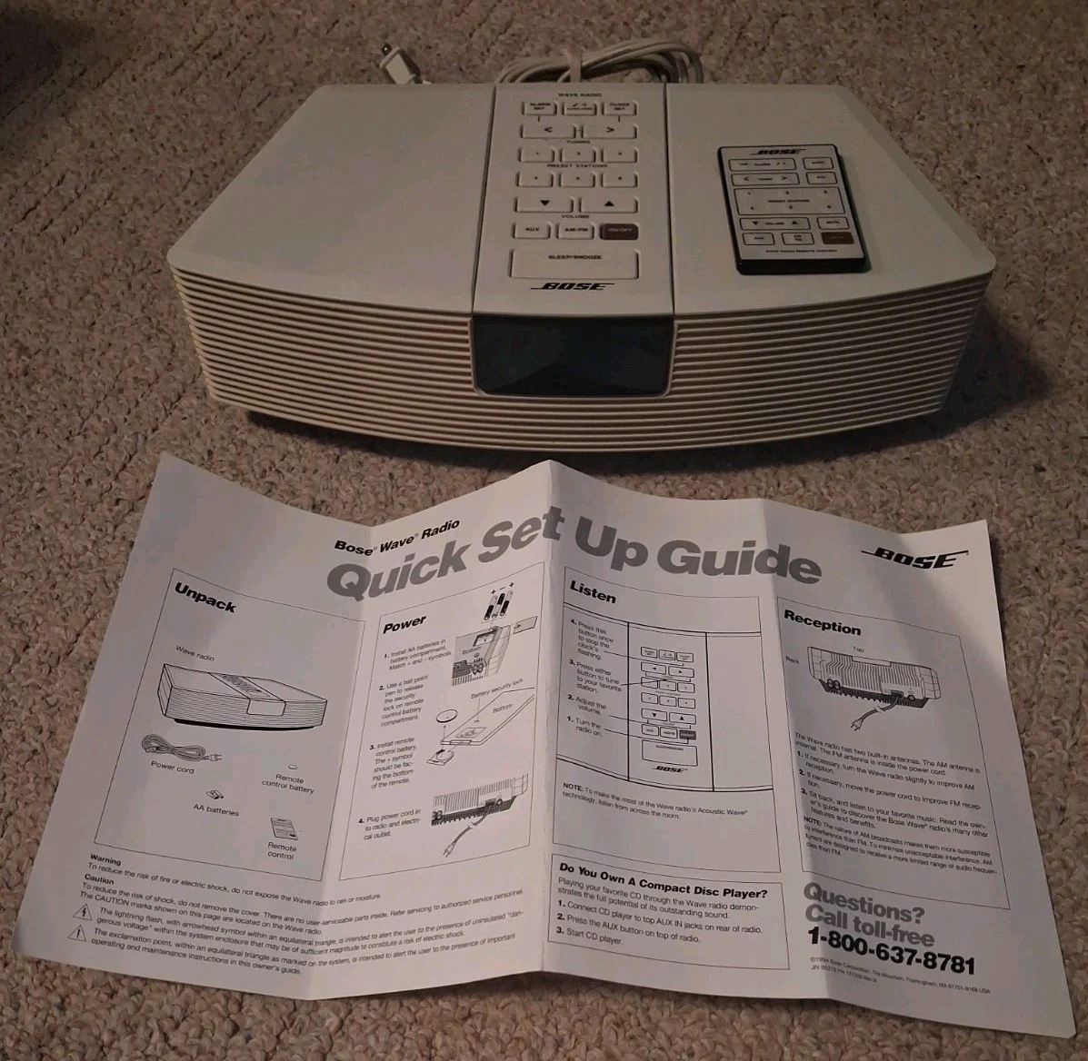 White Bose Wave Radio for sale | eBay