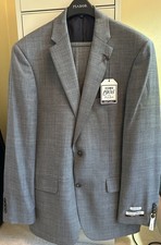 Jos A Bank Mens Charcoal Gray Suit, 2 Button Jacket 42XLong, Pants 36, NWT