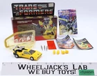 Sunstreaker w/BOX & BUBBLE 100% Complete Vintage Hasbro G1 Transformers 1985