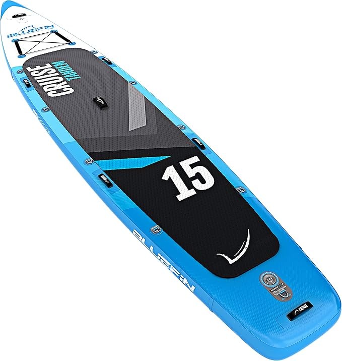 Bluefin Cruise 15' Inflatable Stand Up Paddle Board w/Kayak - Blue, Vers 2019-23