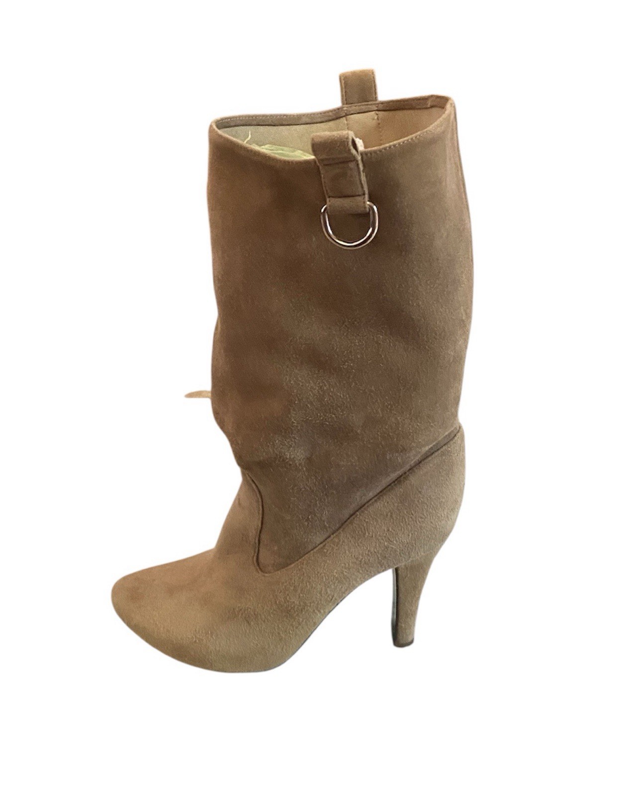 Patrizia Pepe Firenze Taupe Suede Boots Size 38